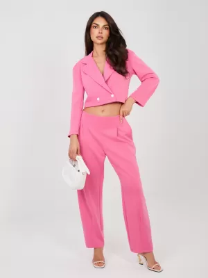 Dámský komplet RUE PARIS IT-KMPL-22255.70 DARK PINK
