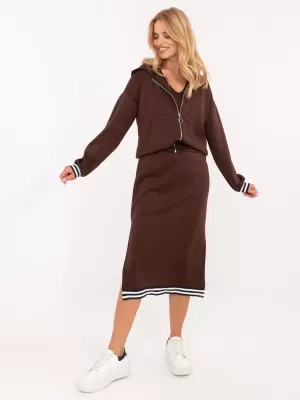 Dámský set RUE PARIS IT-KMPL-9719.64 DARK BROWN