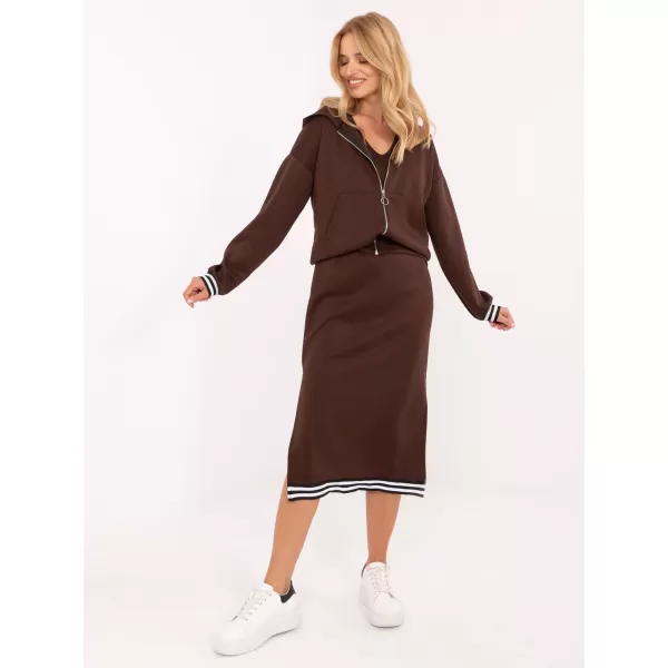 Dámský set RUE PARIS IT-KMPL-9719.64 DARK BROWN 