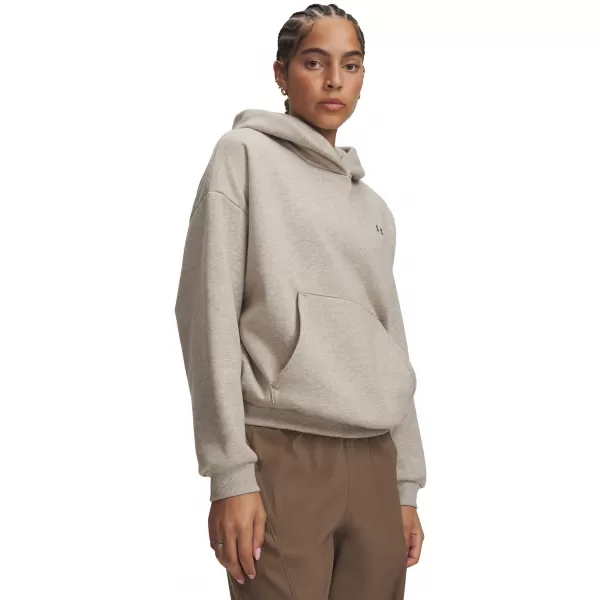  Dámská mikina UNDER ARMOUR ICON FLEECE HOODIE 6013544-204 HNĚDÁ 