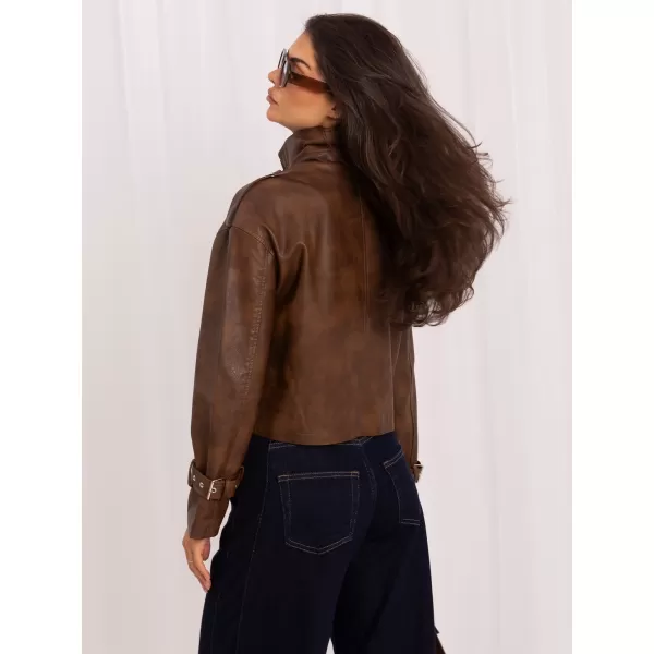  Dámská bunda ITALY MODA IR-KR-AY995.98P BROWN 