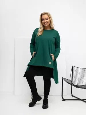 Dámská tunika RELEVANCE RV-TU-5042.09X DARK GREEN