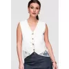 Dámský vesta LARICA OW-VE-E0002 WHITE