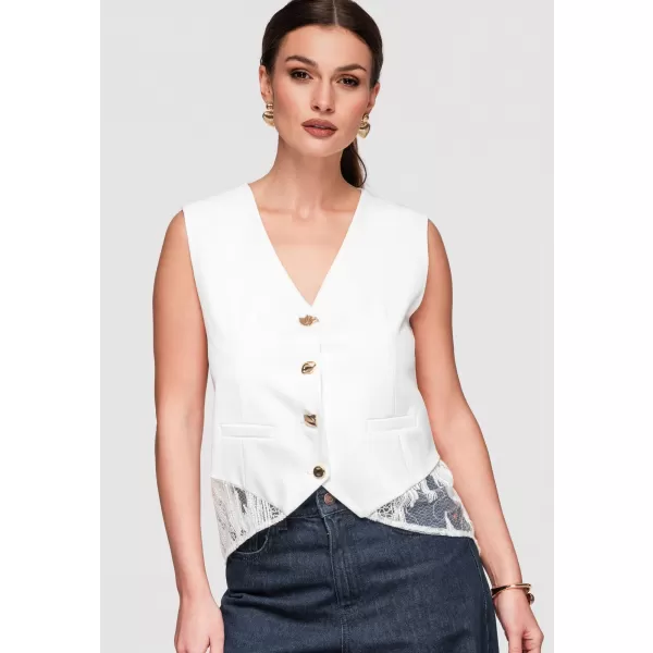  Dámský vesta LARICA OW-VE-E0002 WHITE 