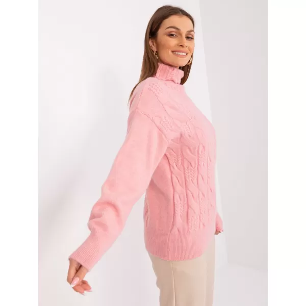  Dámský svetr WOOL FASHION ITALIA AT-SW-23401.97P BRIGHT PINK 
