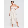 Dámské šaty OMBRE OW-DLR-E0016 BEIGE