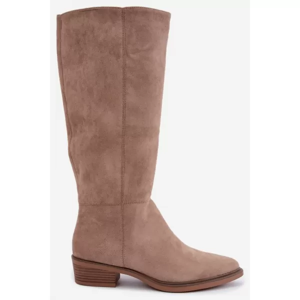  Dámské kozačky BOTO 6502-1 BEIGE 