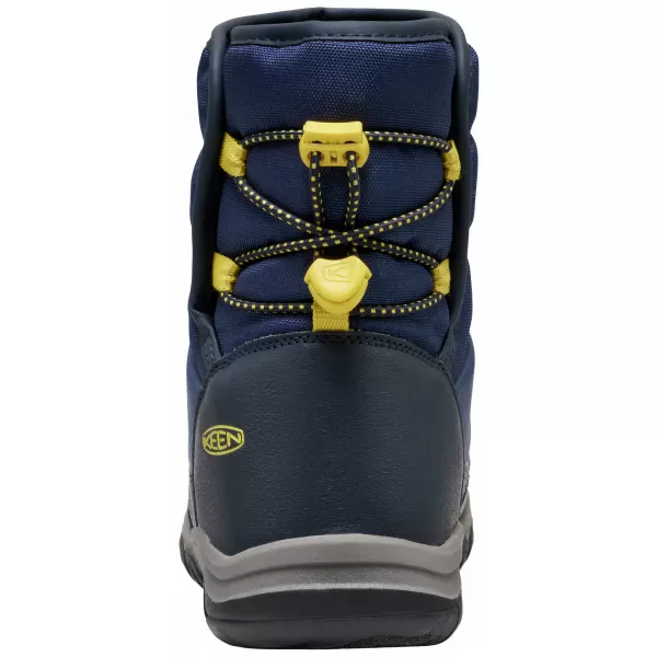  Dětské zimní boty KEEN PUFFRIDER WP YOUTH NAVAL ACADEMY/MANGO MINT 
