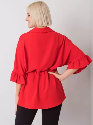 Dámská halenka RUE PARIS CHA-BZ-3576.25 RED