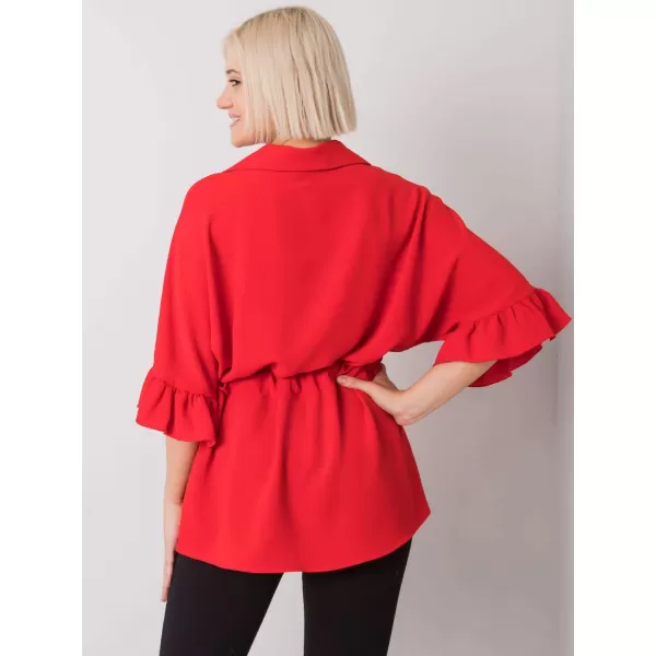  Dámská halenka RUE PARIS CHA-BZ-3576.25 RED 
