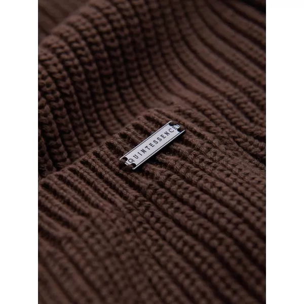  Pánský kardigan OMBRE OM-SWCD-0200 BROWN 