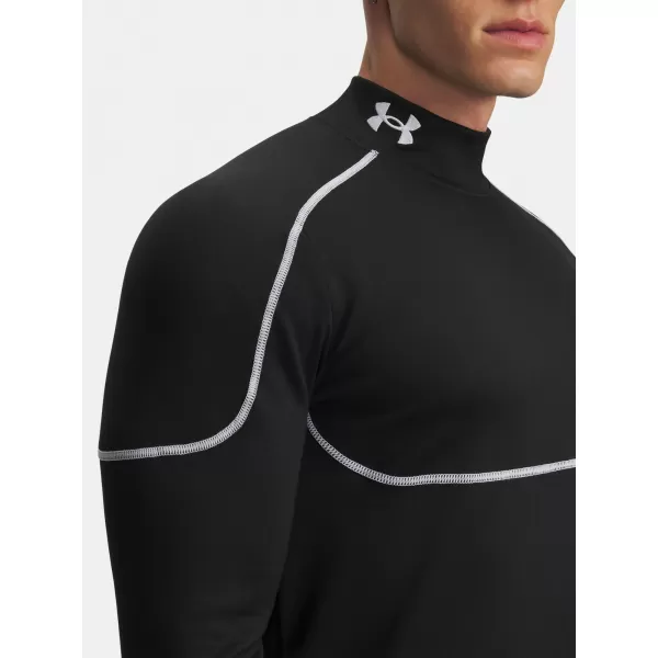 Pánské triko UNDER ARMOUR COLD WEATHER GRID LS MOCK 6007127-001 ČERNÁ 