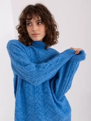 Dámský svetr WOOL FASHION ITALIA AT-SW-2355-2.19P BLUE