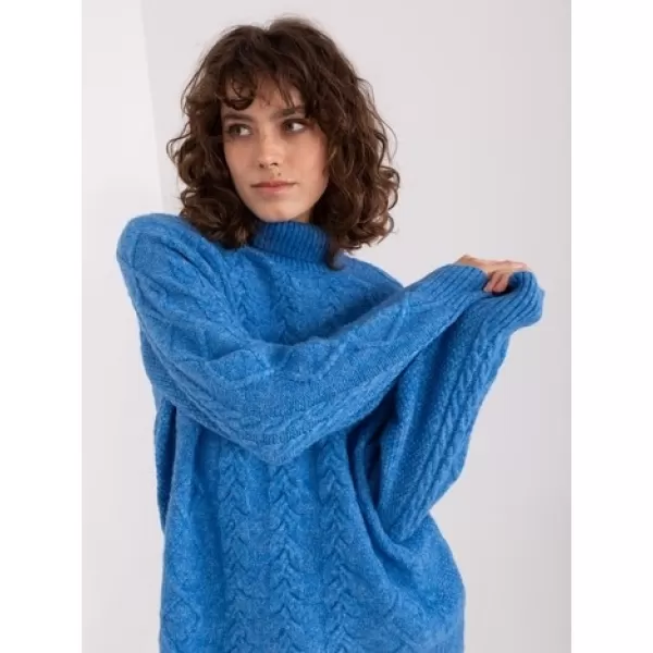  Dámský svetr WOOL FASHION ITALIA AT-SW-2355-2.19P BLUE 