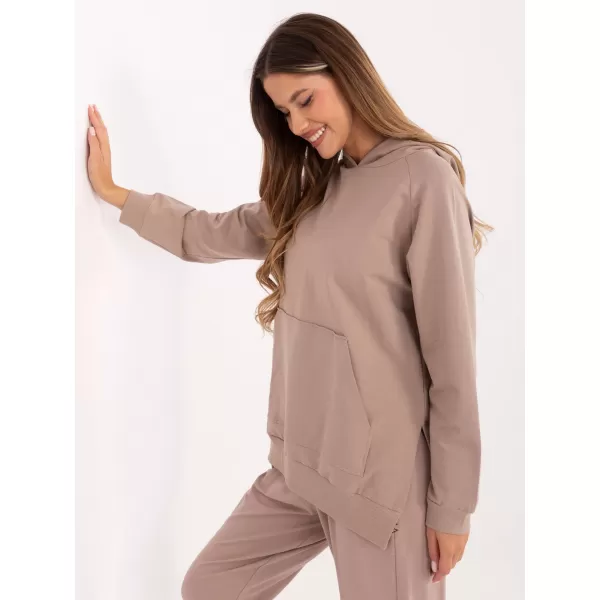  Dámská mikina RELEVANCE RV-BL-A168.18 DARK BEIGE 