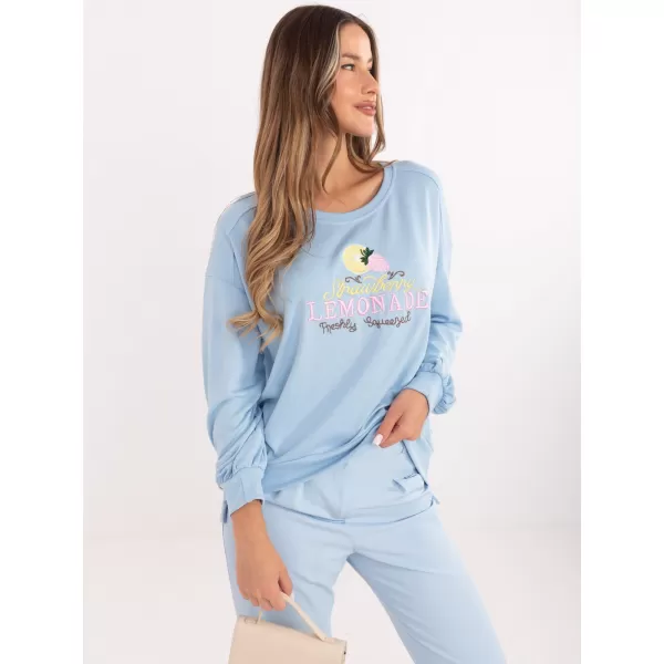  Dámská mikina RUE PARIS RV-BL-A1218.11P LIGHT BLUE 