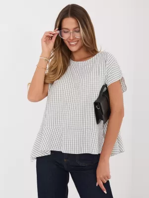 Dámská halenka ITALY MODA IT-BZ-FL10332.80 ECRU