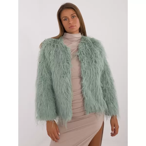  Dámská bunda WOOL FASHION ITALIA AT-KR-2359.96P PISTACHIO 