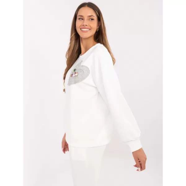  Dámská mikina ITALY MODA DHJ-BL-20322.72 ECRU 