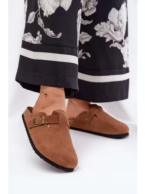 Dámské pantofle BIG STAR SHOES RR274A387 BROWN/BEIGE