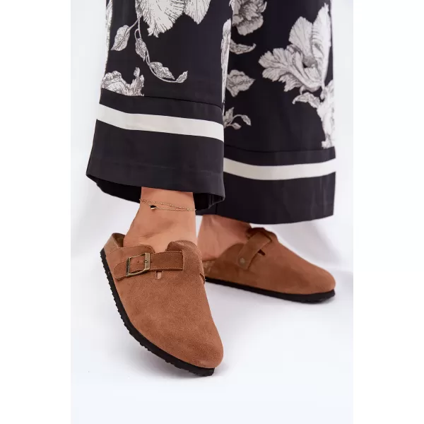  Dámské pantofle BIG STAR SHOES RR274A387 BROWN/BEIGE 