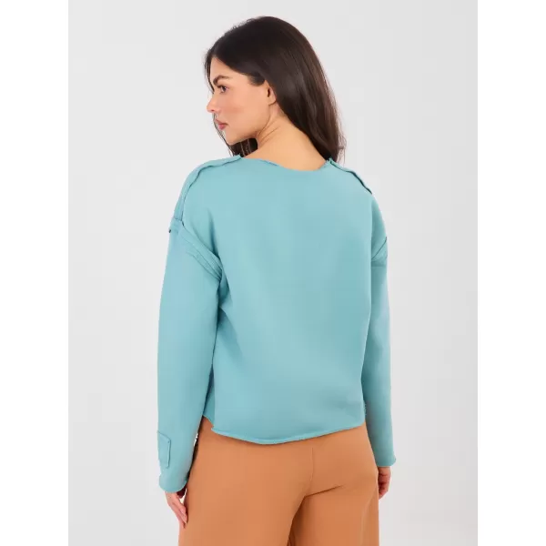  Dámská mikina FACTORY PRICE NS-BL-NS2553.16 TURQUOISE 