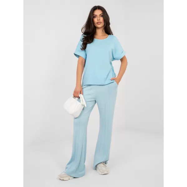  Dámská halenka RUE PARIS RV-BZ-A1185.19 LIGHT BLUE 
