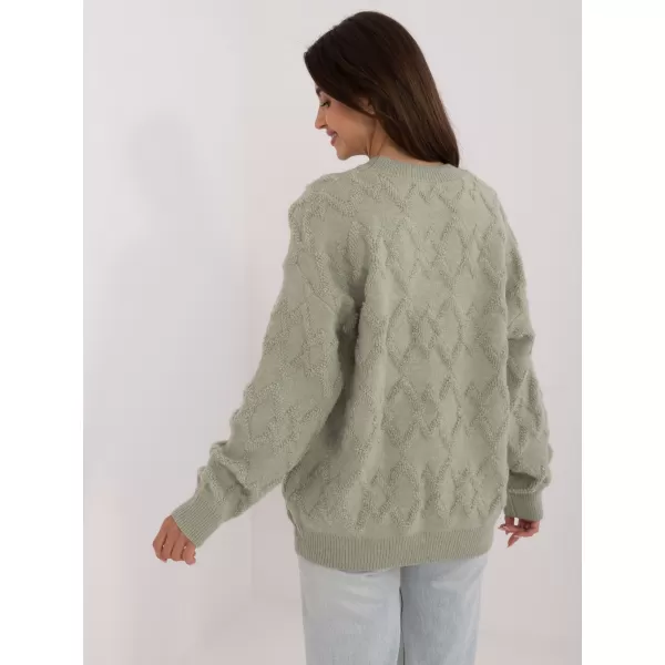  Dámský svetr WOOL FASHION ITALIA AT-SW-2361.61 PISTACHIO 