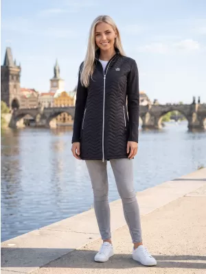Dámský hybridní kabát ALTISPORT IRYSA ČERNÁ