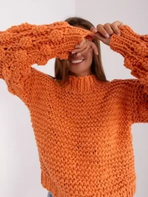 Dámský svetr WOOL FASHION ITALIA AT-SW-2382.97P ORANGE