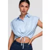 Dámská košile OMBRE OW-SH-E0057 BLUE