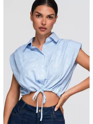 Dámská košile OMBRE OW-SH-E0057 BLUE