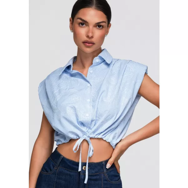  Dámská košile OMBRE OW-SH-E0057 BLUE 