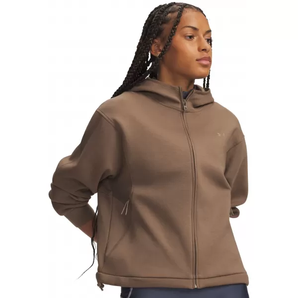  Dámská mikina UNDER ARMOUR UNSTOPPABLE FLEECE FZ JKT 6013520-219 HNĚDÁ 