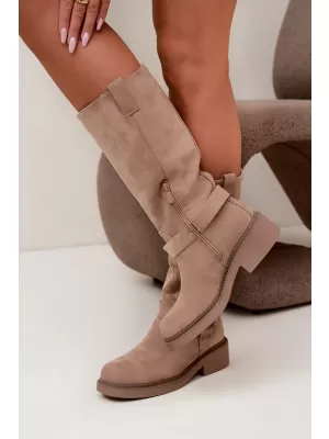 Dámské kozačky BOTO LQ-163 KHAKI