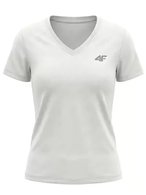 Dámské triko 4F 4FWMM00TTSHF3307 WHITE