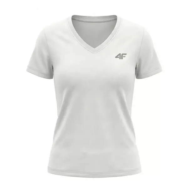  Dámské triko 4F 4FWMM00TTSHF3307 WHITE 