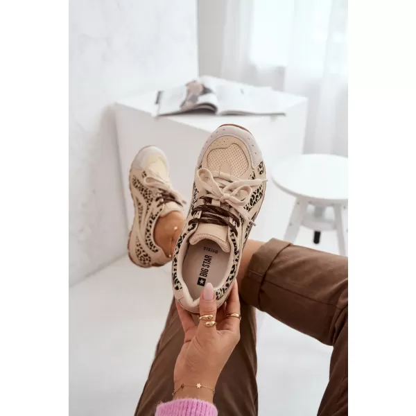  Dámské tenisky BIG STAR SHOES TT274549 BEIGE 