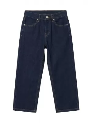 Chlapecké džíny URBAN CLASSICS UCK4461-23074 BLUE RINSED WASHED