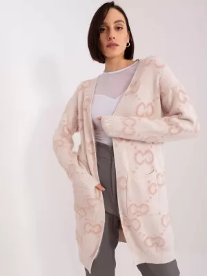 Dámský svetr WOOL FASHION ITALIA AT-SW-23401-A.86 BRIGHT PINK