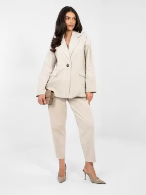 Dámská bunda RUE PARIS IT-MA-FL9958.90 LIGHT BEIGE