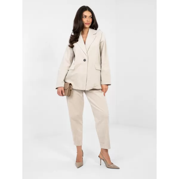  Dámská bunda RUE PARIS IT-MA-FL9958.90 LIGHT BEIGE 
