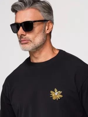 Pánské triko OMBRE OM-TSCT-0275 BLACK