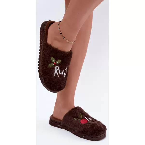  Dámské bačkory BOTO 26PA53-337 DARK BROWN 