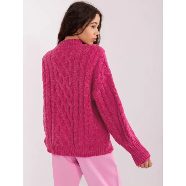  Dámský svetr WOOL FASHION ITALIA AT-SW-2363-2.04P FUCHSIA 