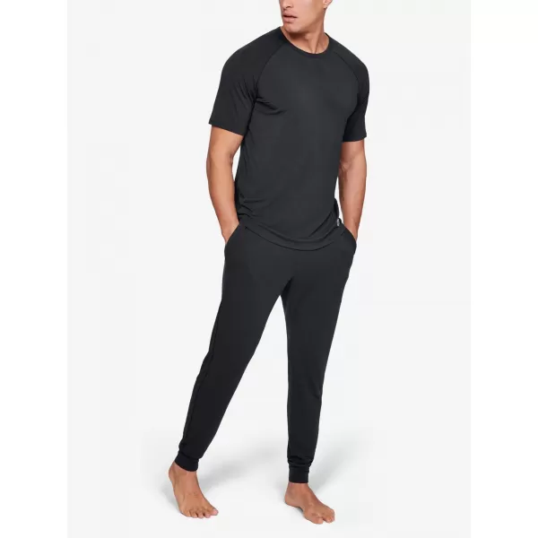  Pánské tepláky UNDER ARMOUR RECOVERY SLEEPWEAR JOGGER 1329519-001 ČERNÁ 