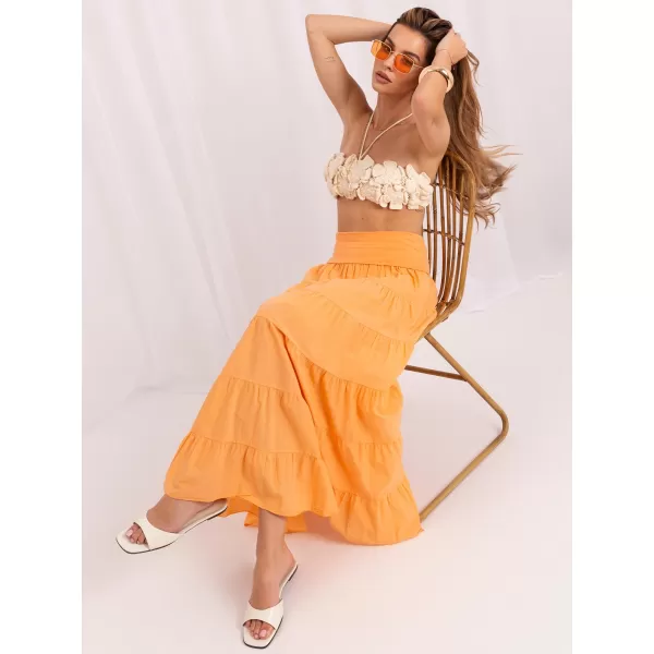  Dámská sukně ITALY MODA IT-SD-FL9357MSL.56 BRIGHT ORANGE 