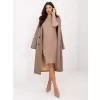 Dámské šaty RUE PARIS RV-SK-A1049.99 DARK BEIGE