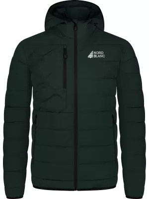 Pánská zimní bunda NORDBLANC ARETE WJM8387 TMAVĚ ZELENÁ