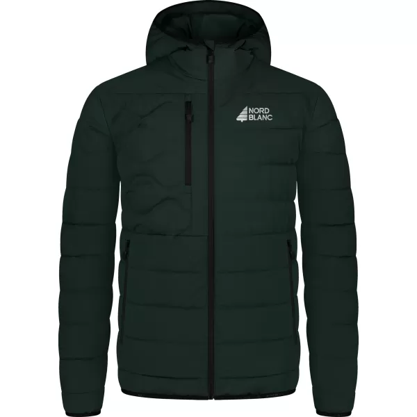  Pánská zimní bunda NORDBLANC ARETE WJM8387 TMAVĚ ZELENÁ 
